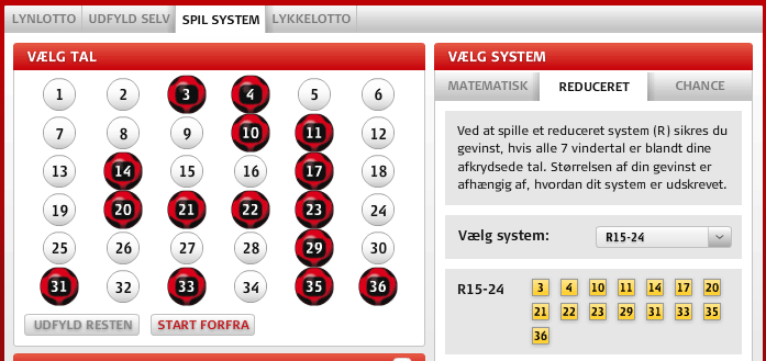 Lotto Forslag